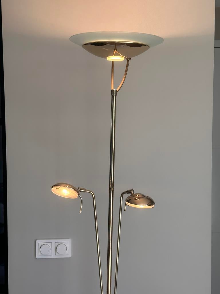 Messing vloer (lees)lamp, Ophalen, Zo goed als nieuw, Klassiek, 150 tot 200 cm