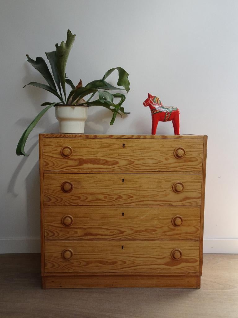 Vintage ladekast / dressoir, Ophalen, Gebruikt, 50 tot 100 cm, Met lade(s)