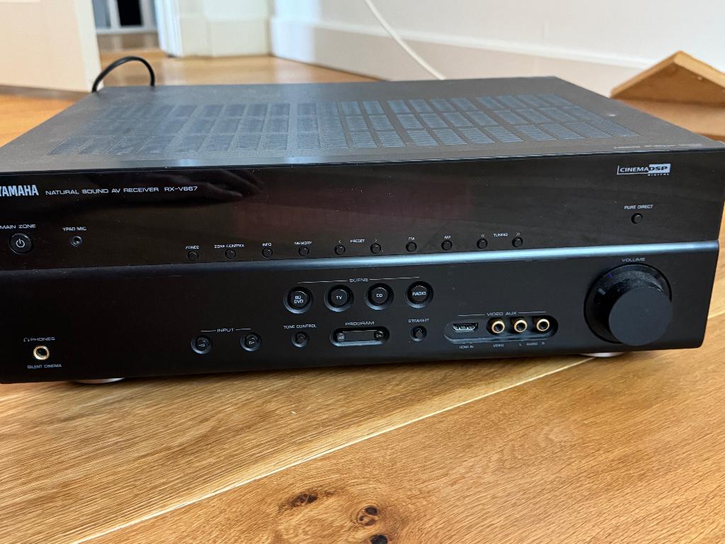 Yamaha RX-V667 + speakers + Bluetooth (complete set), Audio, Tv en Foto, Versterkers en Receivers, Ophalen, Yamaha, Zo goed als nieuw