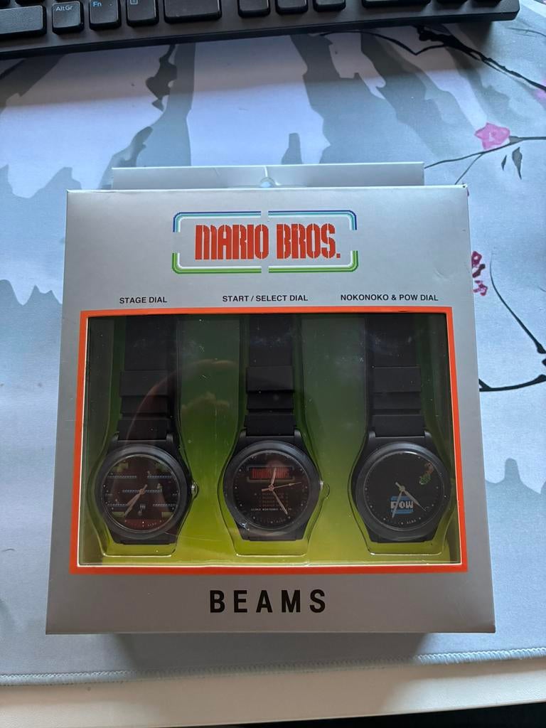 Beams Mario Bros Horloges nieuw in doos, Ophalen of Verzenden, Nieuw, Overige modellen, Overige typen