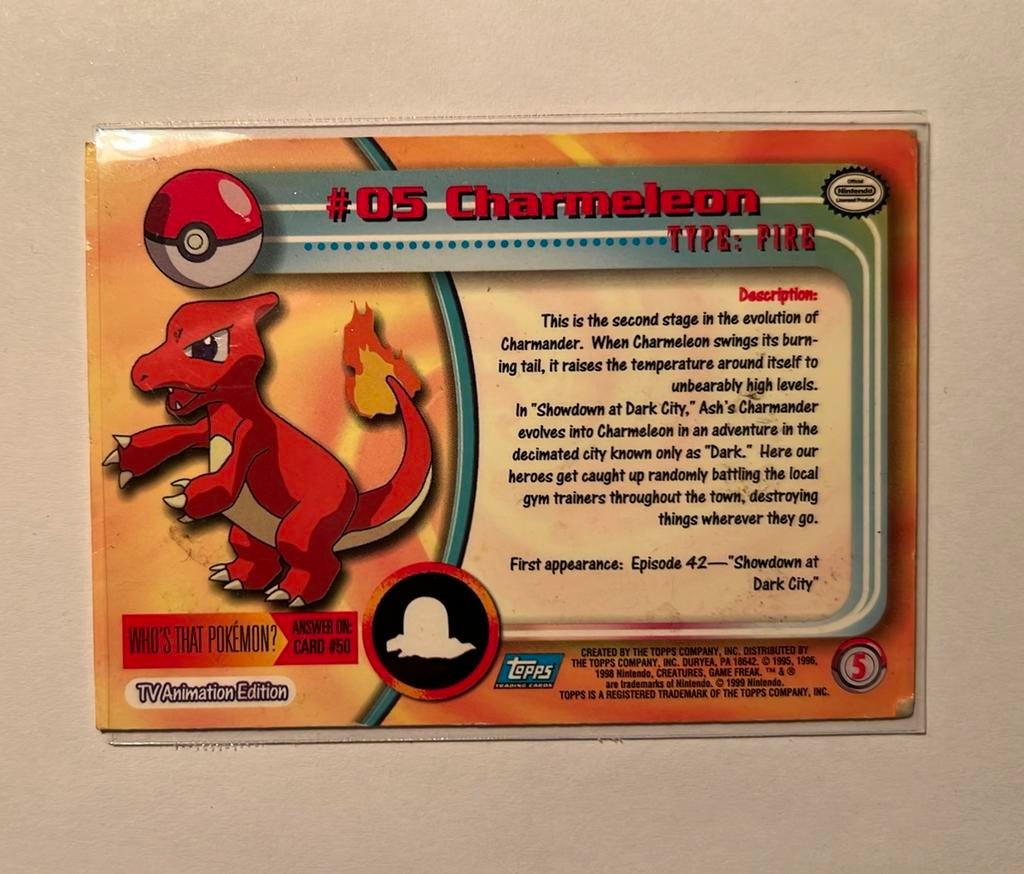 Charmeleon TV Animation edition, Ophalen of Verzenden, Losse kaart