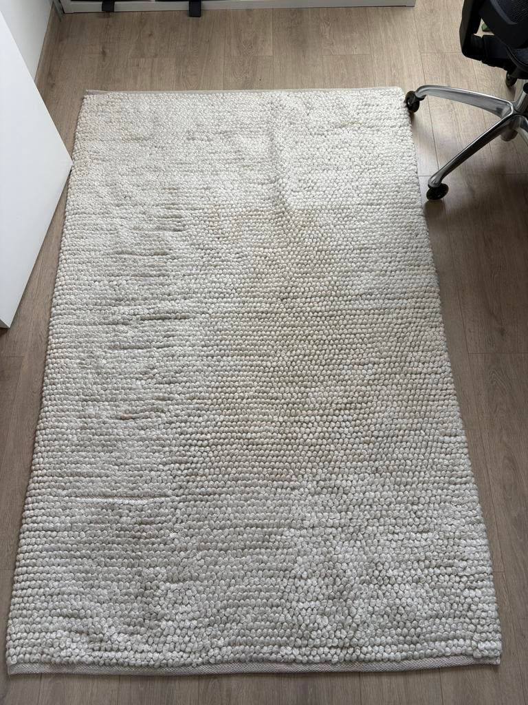 Hoogpolig vloerkleed wit, Ophalen, Wit, 200 cm of meer, Zo goed als nieuw