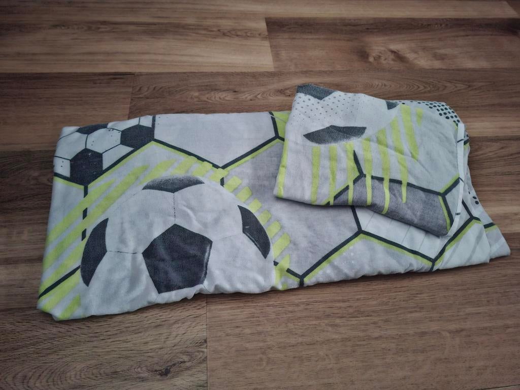 1 persoons dekbedovertrek voetbal, Ophalen, Gebruikt, Jongetje of Meisje, Dekbedovertrek