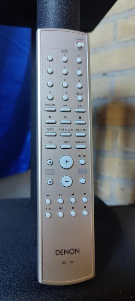 Denon RC-1022 Originele afstandsbediening - Champagne Zilver, Ophalen of Verzenden, Nieuw, Origineel, Receiver of Versterker