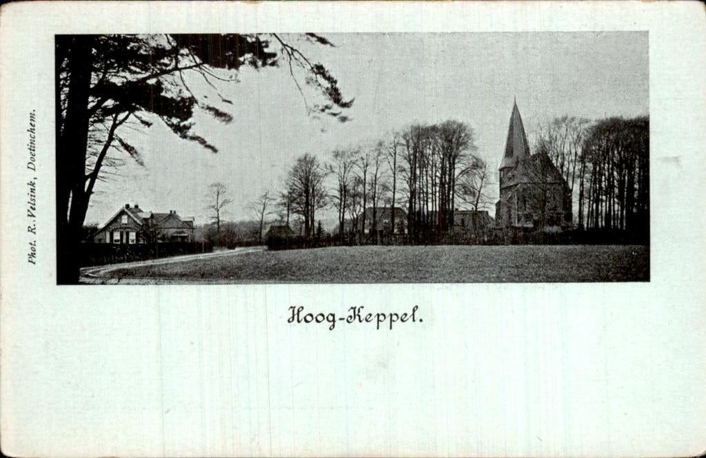 Hoog-Keppel - Kerk - Dorpsgezicht, Ophalen of Verzenden, Voor 1920, Ongelopen, Gelderland