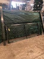 Enkele Dubbelstaafmatpoort Groen, Ophalen, 100 tot 150 cm, Zo goed als nieuw, IJzer