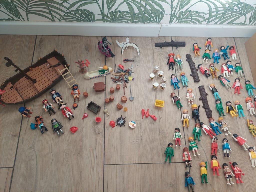 Playmobil piraten boot plus Piraten poppetjes, Ophalen of Verzenden