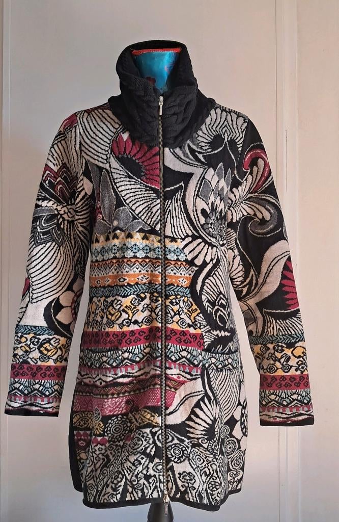 Kleurrijk vest/jas van Kooi, maat L, Kleding | Dames, Ophalen of Verzenden, Zo goed als nieuw, Maat 38/40 (M)