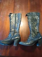 Mooie retro laarzen maat 41, Ophalen of Verzenden, Zo goed als nieuw, Blauw, Hoge laarzen