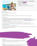 Hotelovernachting ter overname, Tickets en Kaartjes, Twee personen, Ticket of Toegangskaart