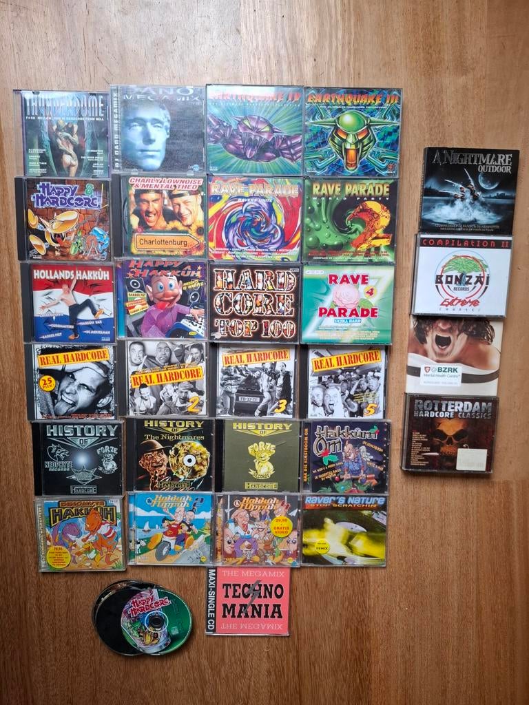 Partij Hardcore Gabber cd's met flightcase. Thunderdome ID&T, Cd's en Dvd's, Cd's | Dance en House, Ophalen of Verzenden, Gebruikt