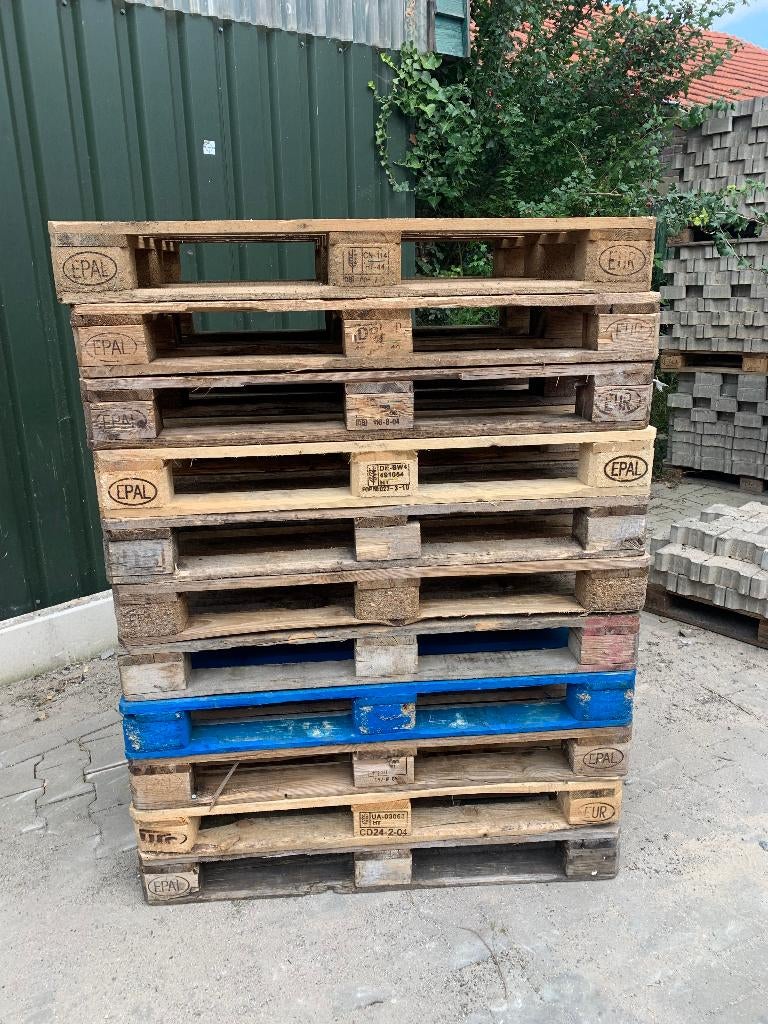 pallets europallets 80 x 120cm, Doe-het-zelf en Verbouw, Hout en Planken, Ophalen, Zo goed als nieuw, 50 mm of meer, Pallet