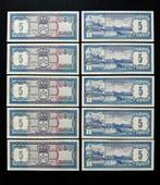 5 Gulden 1984 Nederlandse Antillen UNC (10 stuks) NAfl / ANG, Postzegels en Munten, Bankbiljetten | Nederland, Ophalen of Verzenden