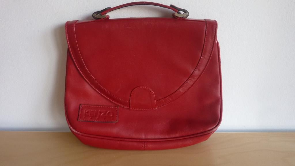 Kenzo, handtas, design, vintage, tas, rood, Sieraden, Tassen en Uiterlijk, Tassen | Damestassen, Ophalen of Verzenden, Gebruikt