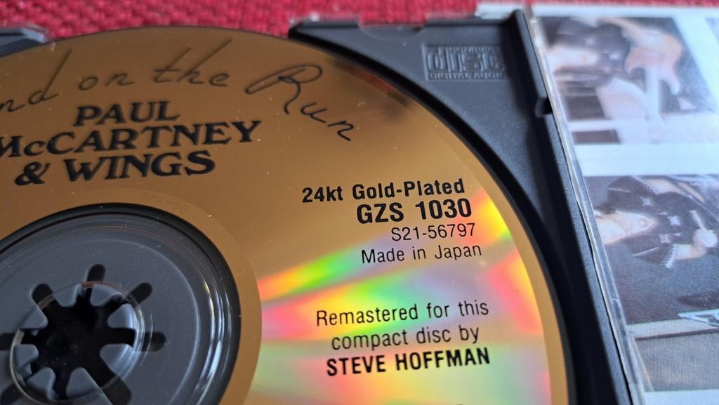 Wings McCartney Band on the run 24kr gold disc (Beatles), Cd's en Dvd's, Cd's | Pop, Ophalen of Verzenden, Gebruikt