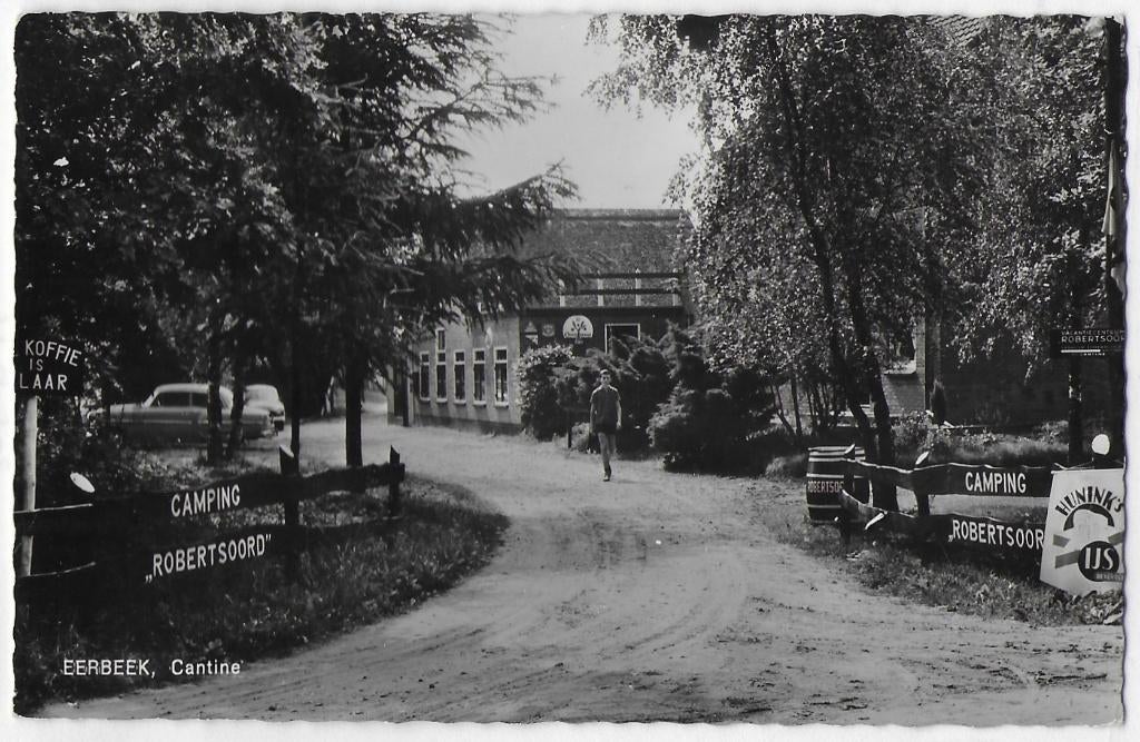 Eerbeek kampeerplaats Robertsoord Oude Ansichtkaart ( B3143, Ophalen of Verzenden, 1960 tot 1980, Gelopen, Noord-Brabant