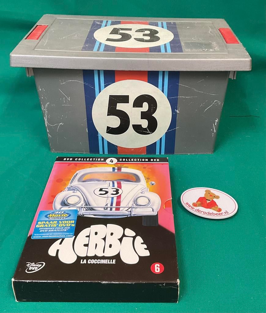 4dvd box set Herbie & opbergbox, Boxset, Ophalen of Verzenden, Zo goed als nieuw, Komedie