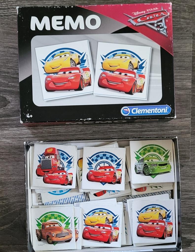 Disney Pixar Cars Memo Spel Clementoni, Ophalen of Verzenden, Gebruikt, Puzzelen