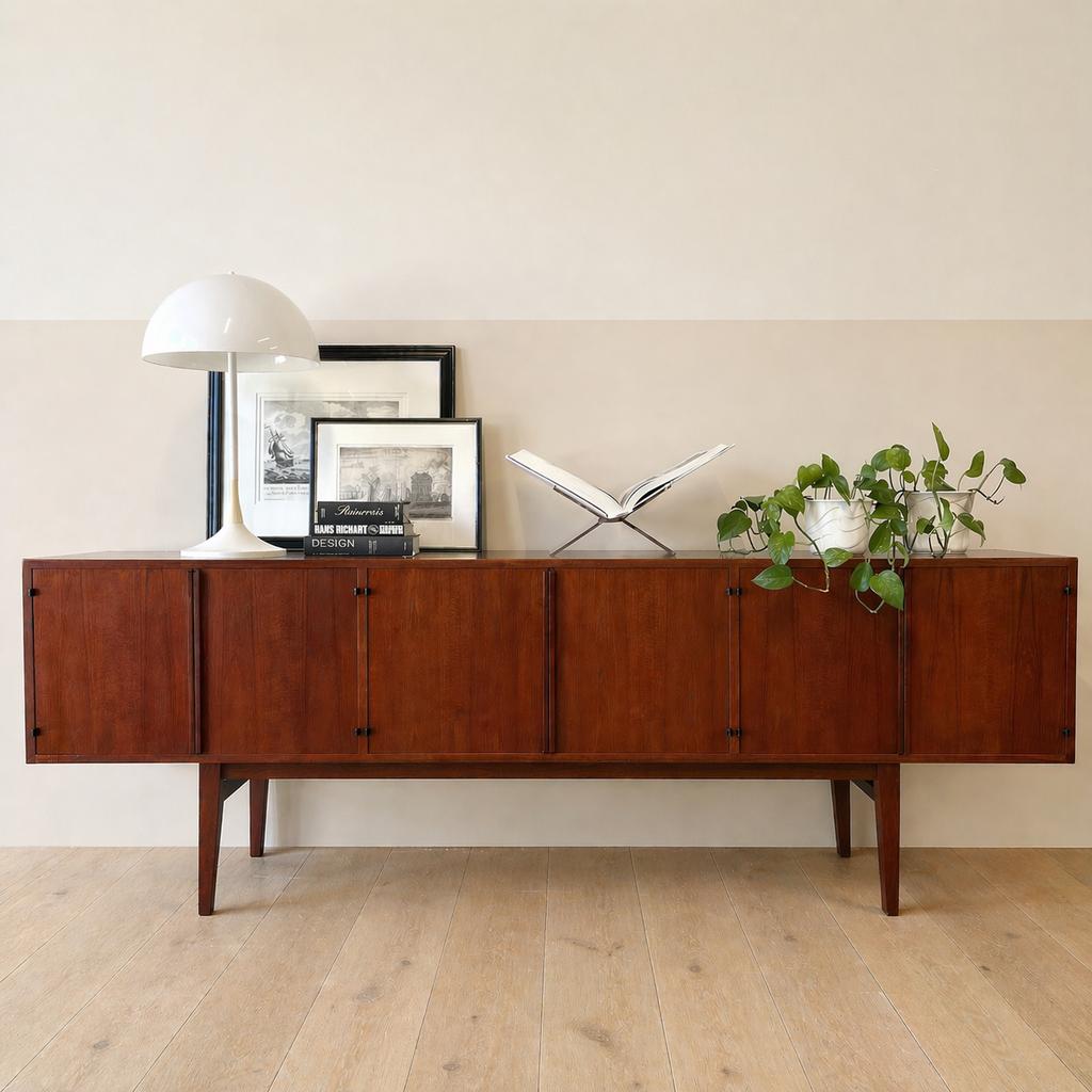 - Vintage XL dressoir, sideboard, teak -, Huis en Inrichting, Kasten | Dressoirs, Gebruikt, ., Vintage, Ophalen of Verzenden