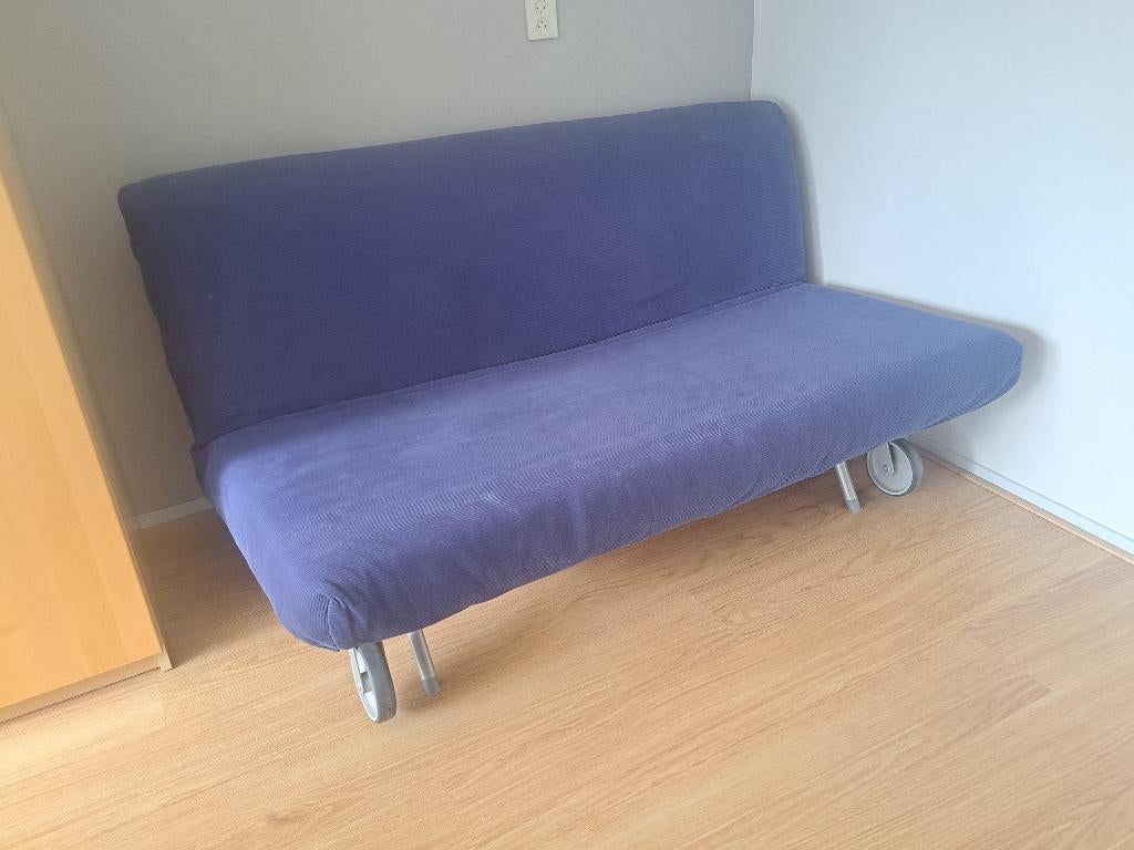 IKEA PS Slaapbank, Ophalen, Gebruikt, Blauw, Tweepersoons