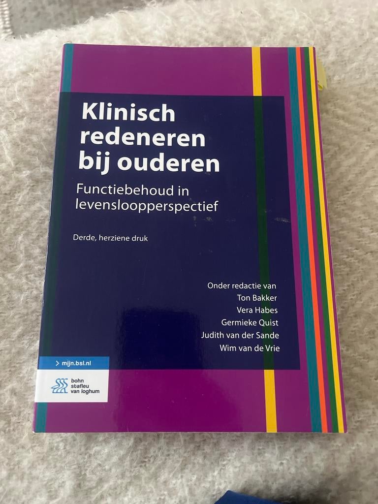 Klinisch redeneren bij ouderen - Functiebehoud, Boeken, Ophalen of Verzenden, Gamma, Zo goed als nieuw, HBO