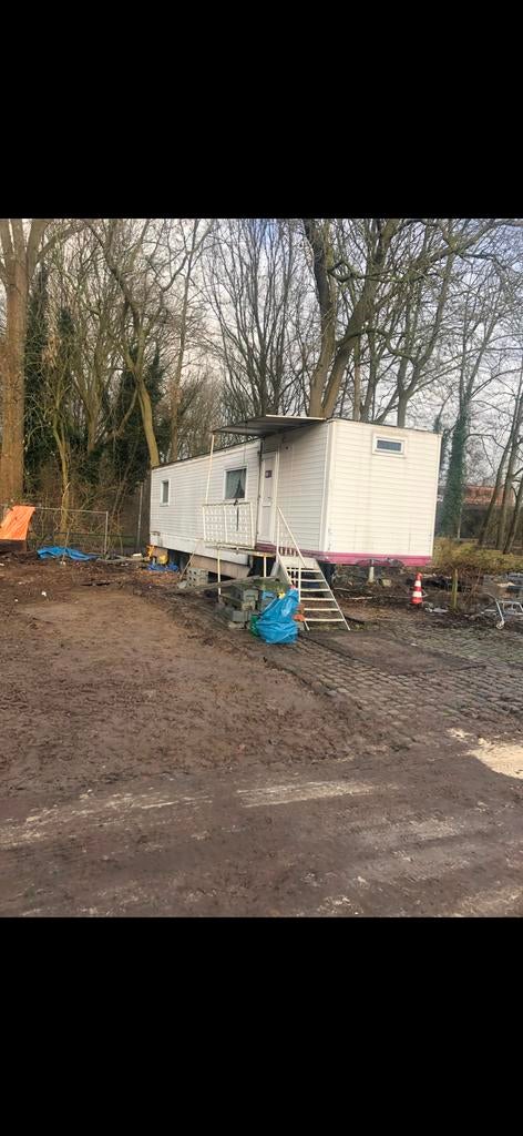Tiny house woonwagen tijdelijke noodwoning woontrailer, Ophalen of Verzenden, Gebruikt