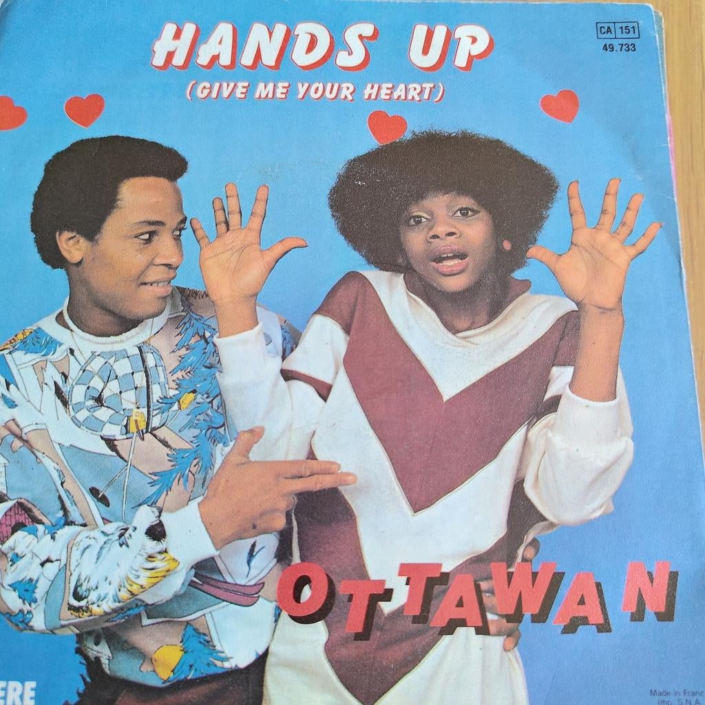 Ottawan - Hands Up (Give Me Your Heart) Vinyl Single, Cd's en Dvd's, Vinyl Singles, Ophalen of Verzenden, 1980 - 1989, Gebruikt
