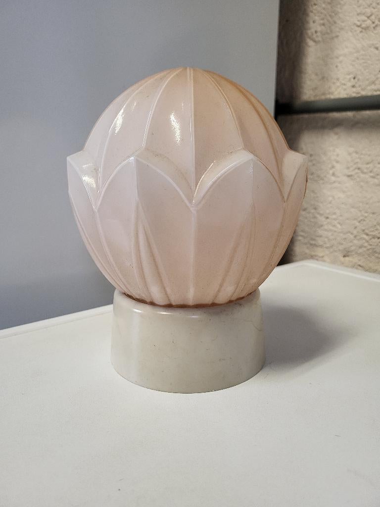 Thabur plafondlamp oud roze, Ophalen of Verzenden, Zo goed als nieuw, Glas