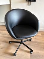 IKEA Skruvsta bureaustoel zwart 'leer', Ophalen, Gebruikt, Zwart, Bureaustoel