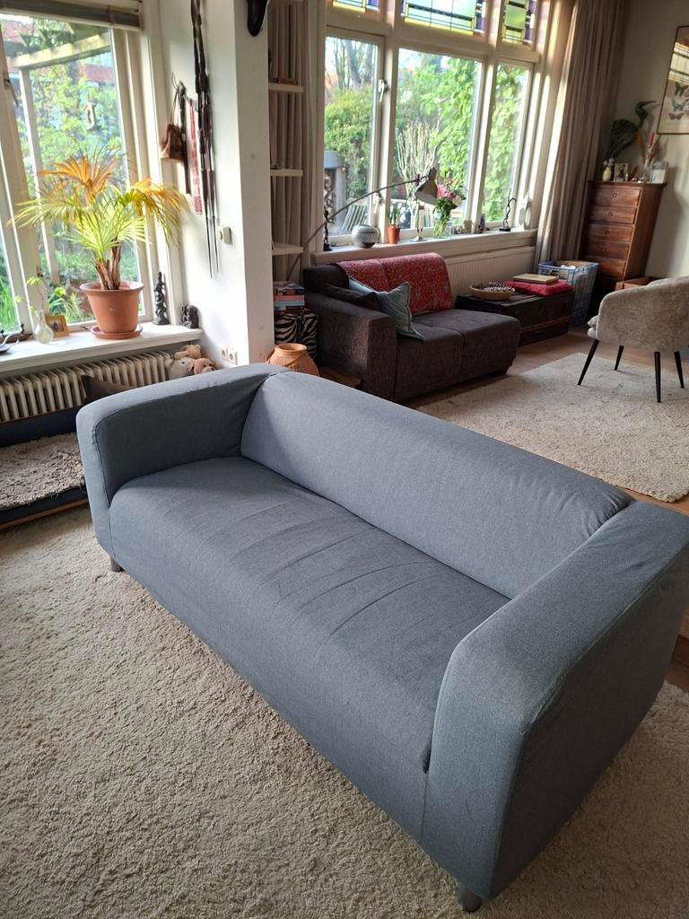 IKEA Klippan bank grijs - Zo goed als nieuw, Ophalen, 150 tot 200 cm, Tweepersoons, 75 tot 100 cm