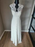 Nieuw prachtige trouwjurk met sluier kant ivory cecile 42, Overige typen, Wit, Maat 42/44 (L), Nieuw