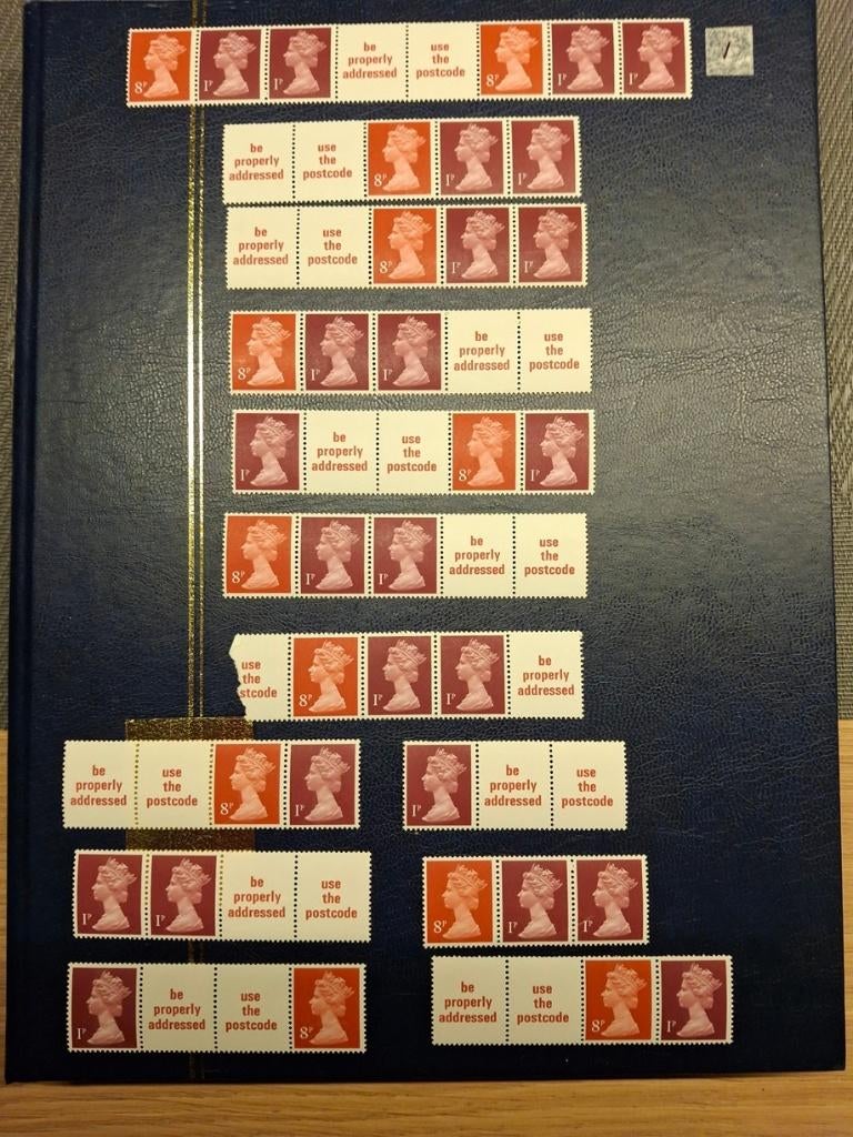 postzegel engeland combinatie rolzegels 5 Readers Digest, Verzenden