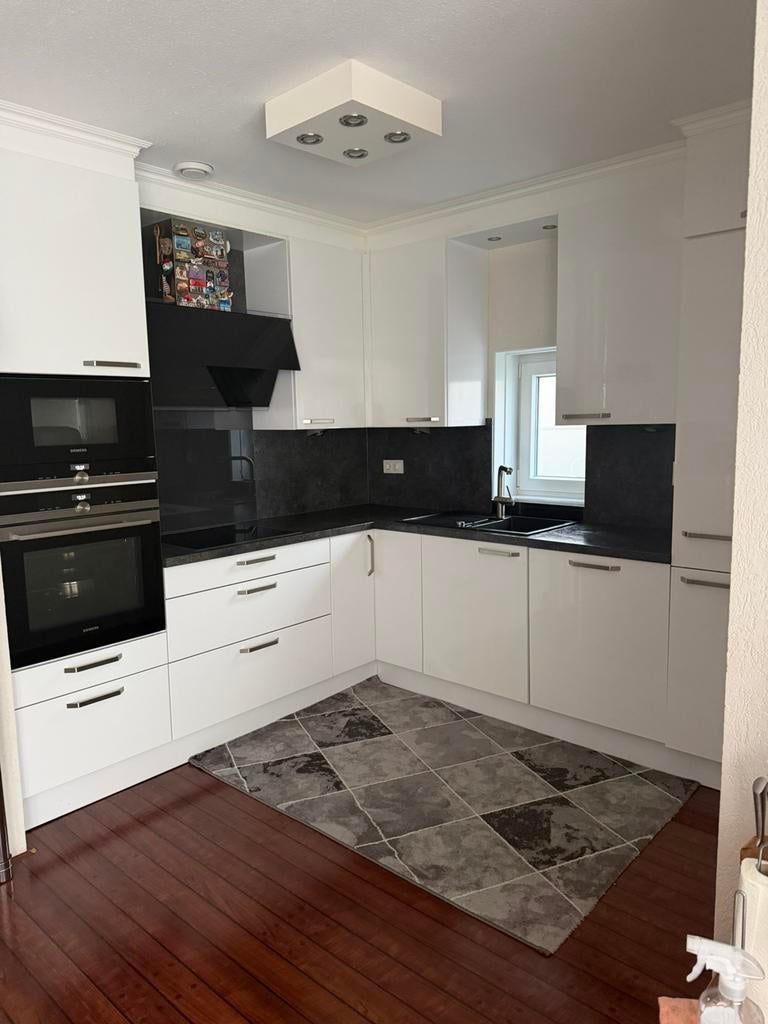 Keuken, Ophalen, Wit, Graniet of Steen, Enkelwandige keuken