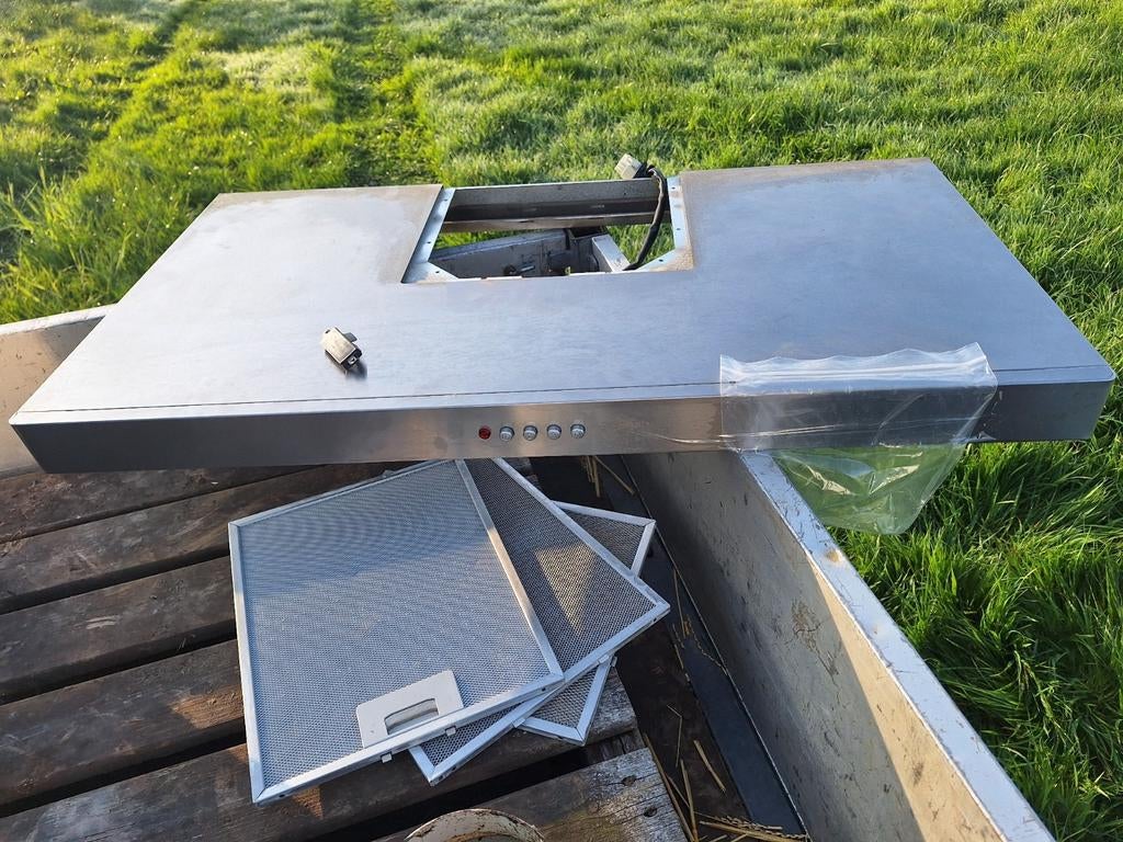 Afzuigkap SMEG rvs, Ophalen, Glas, Staal