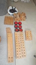 Rolf Konstruktor school vintage speelgoed hout blokken, Ophalen, Gebruikt