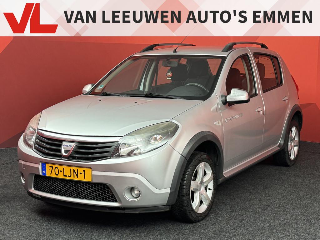 Dacia Sandero 1.6 Stepway | Airco | Trekhaak | Bluetooth, Stof, Zwart, 4 cilinders, Metallic lak