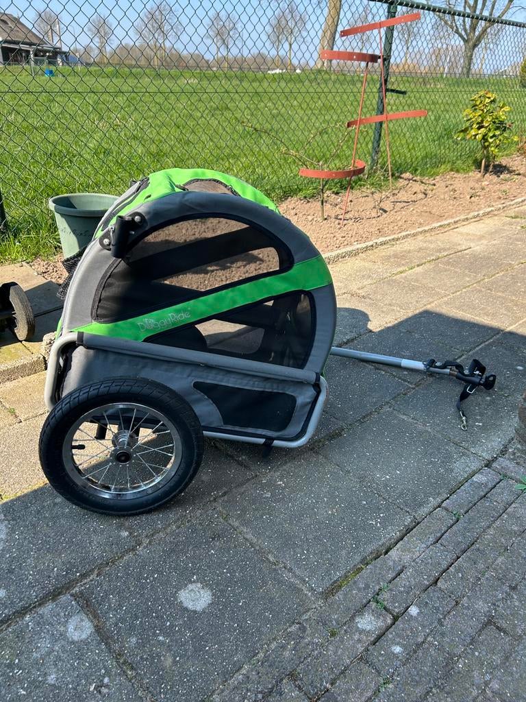 Honden kar voor achter de fiets, Fietsen en Brommers, Fietsaccessoires | Aanhangers en Karren, Ophalen, Zo goed als nieuw, Hondenkar