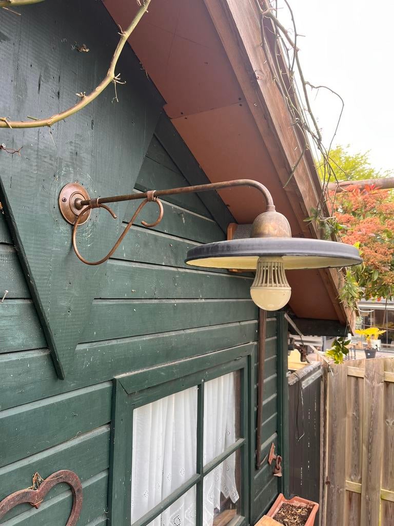 Bronzen wandlamp, Ophalen of Verzenden