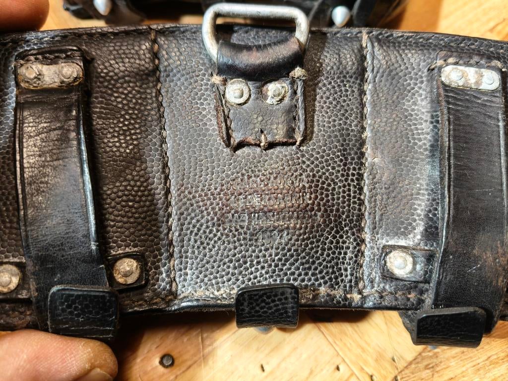 3x K98 Patroontasjes met Stempels - Duitse Militaria WOII, Ophalen of Verzenden