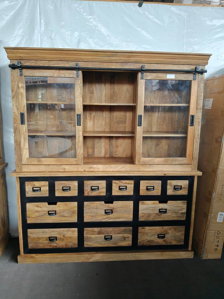 Unieke mangohouten buffetkast (outlet), Ophalen, Nieuw, Hout