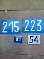Oude Emaille Nummerborden, Ophalen of Verzenden