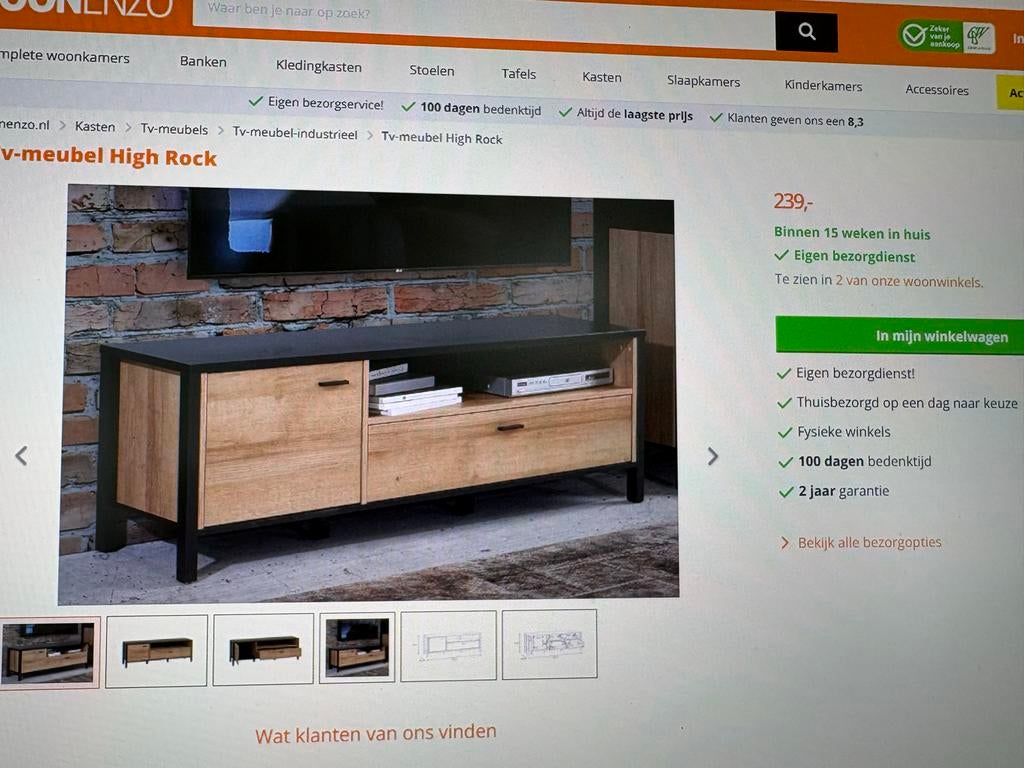 Complete inboedel wegens vertrek buitenland, Ophalen