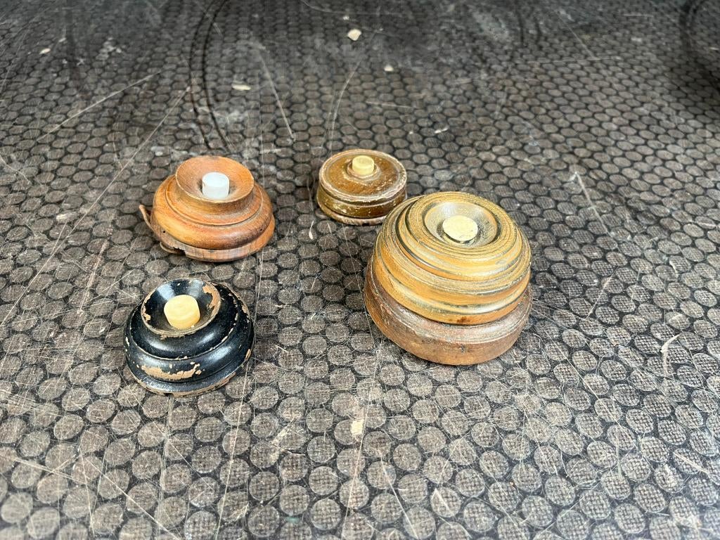 Tafelbel van hout Antiek, Antiek en Kunst, Ophalen of Verzenden