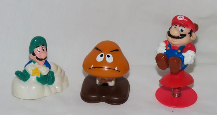 3 Vintage McDonalds happy meal Super Mario Bros 3 Nintendo, Verzamelen, Poppetjes en Figuurtjes, Gebruikt, Ophalen of Verzenden