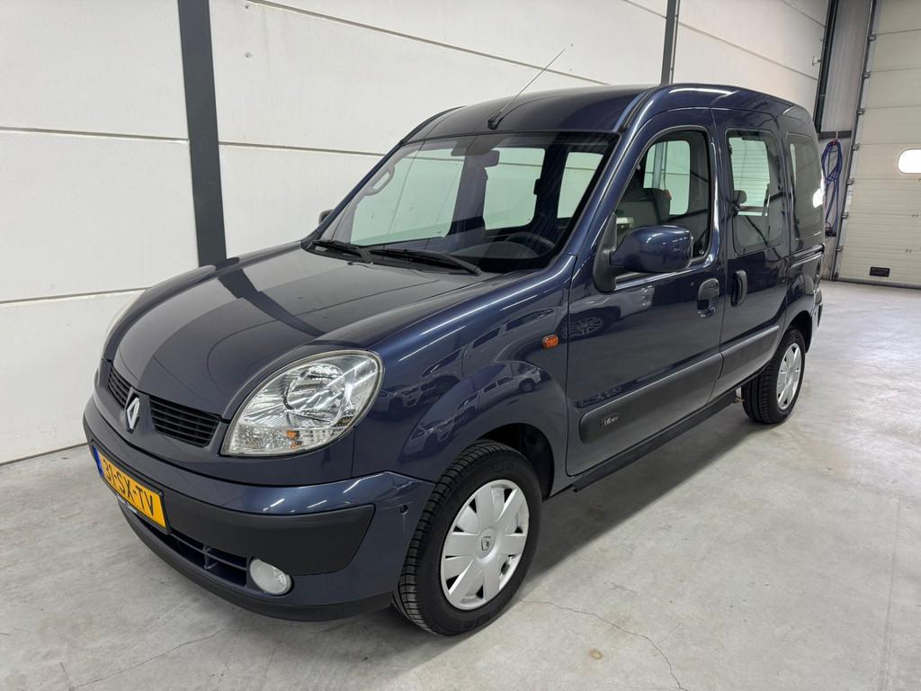 Renault Kangoo 1.6-16V Privilège (Automaat) Rolstoelauto (u, Auto's, Renault, 1160 kg, Gebruikt, Blauw, 49 €/maand
