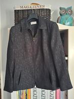 Delmod zwart merk jasje met rits maat 44, Zwart, Ophalen of Verzenden, Zo goed als nieuw, Jasje