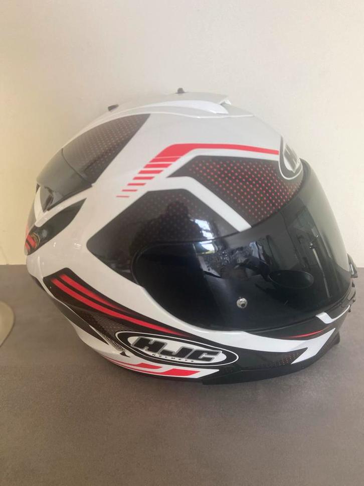 HJC Integraalhelm met Sena Communicatieset, Motoren, Kleding | Motorhelmen, Integraalhelm, HJC, Tweedehands, Ophalen of Verzenden