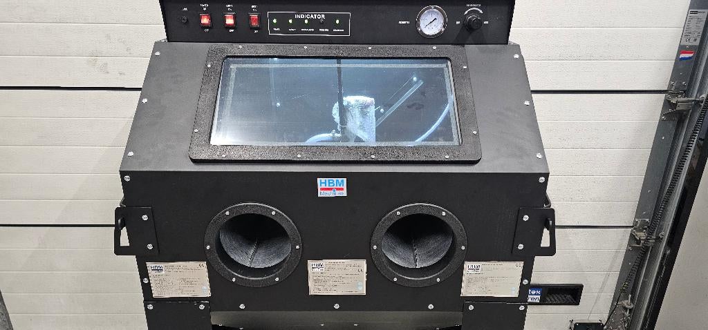 HBM SBC 350 Straalcabine met Afzuiging - MAT ZWART, Ophalen of Verzenden, Zo goed als nieuw