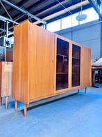Vintage kast vitrinekast highboard, Ophalen, Gebruikt, 50 tot 100 cm, X