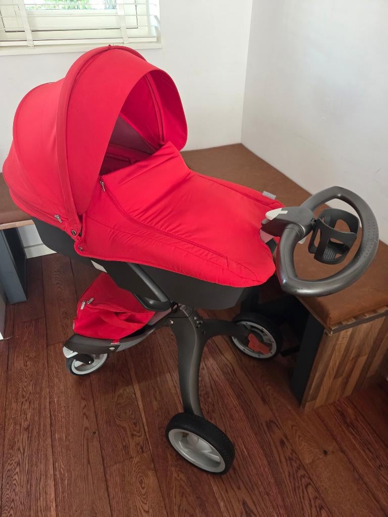 Stokke kinderwagen te koop!, Kinderen en Baby's, Kinderwagens en Combinaties, Gebruikt, Combiwagen, Verstelbare duwstang, Ophalen